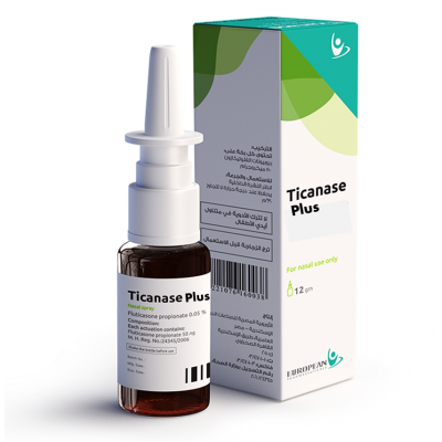 Ticanase Plus 125 / 50 mcg Nasal Spray ( Azelastine / Fluticasone ) 15 ml